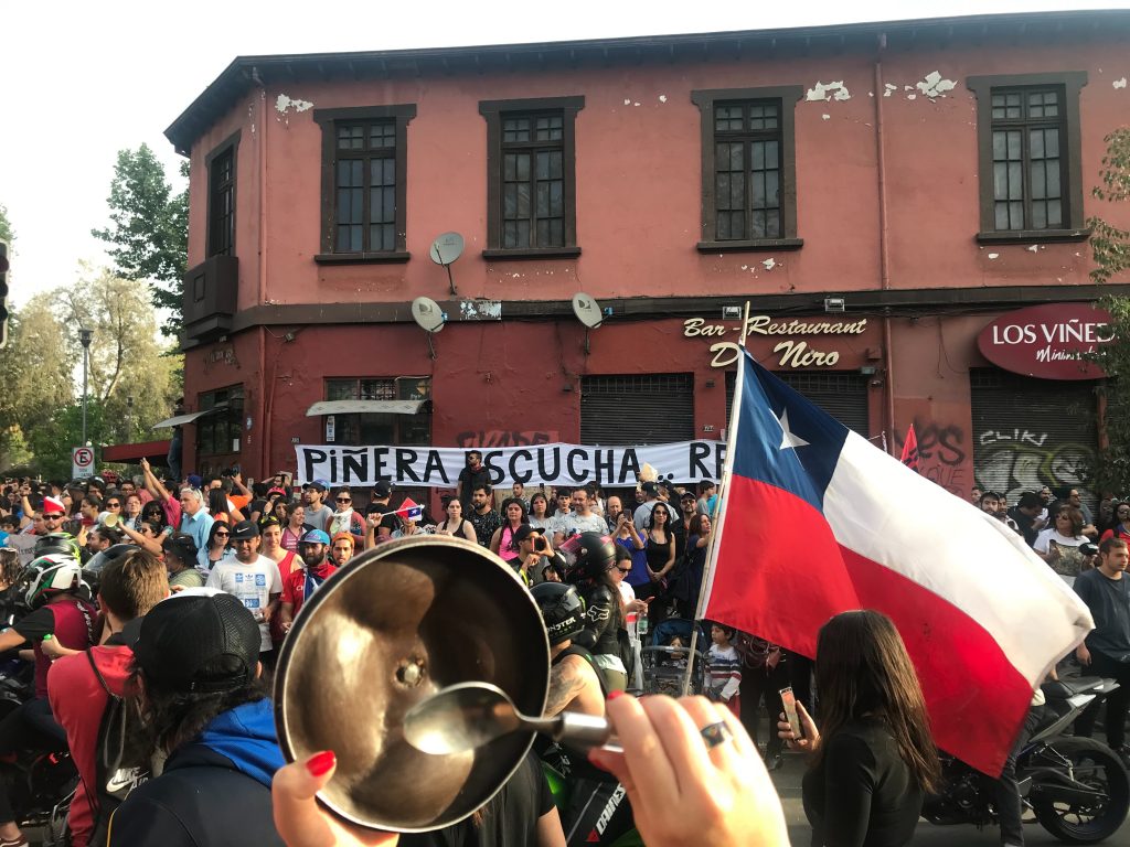 protestas en latinoamérica chile