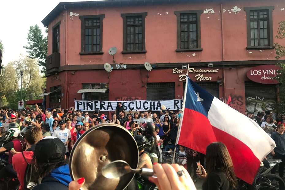 protestas en latinoamérica chile