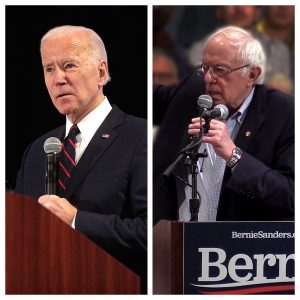 Joe Biden and Bernie Sanders