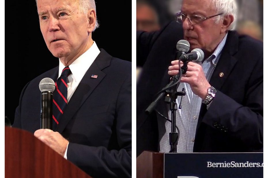 Joe Biden and Bernie Sanders